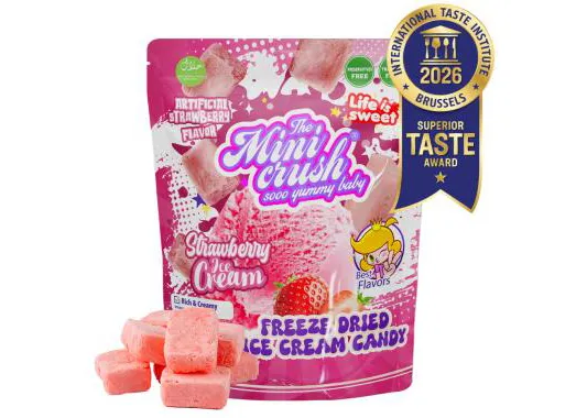 Freeze-Dried Strawberry Ice Cream